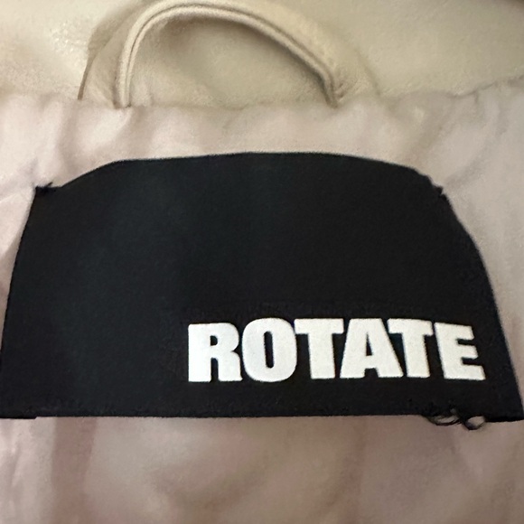 ROTATE SUNDAY Cropped Bomber Jacket in Oyster Gray NWT XS - Picture 6 of 8